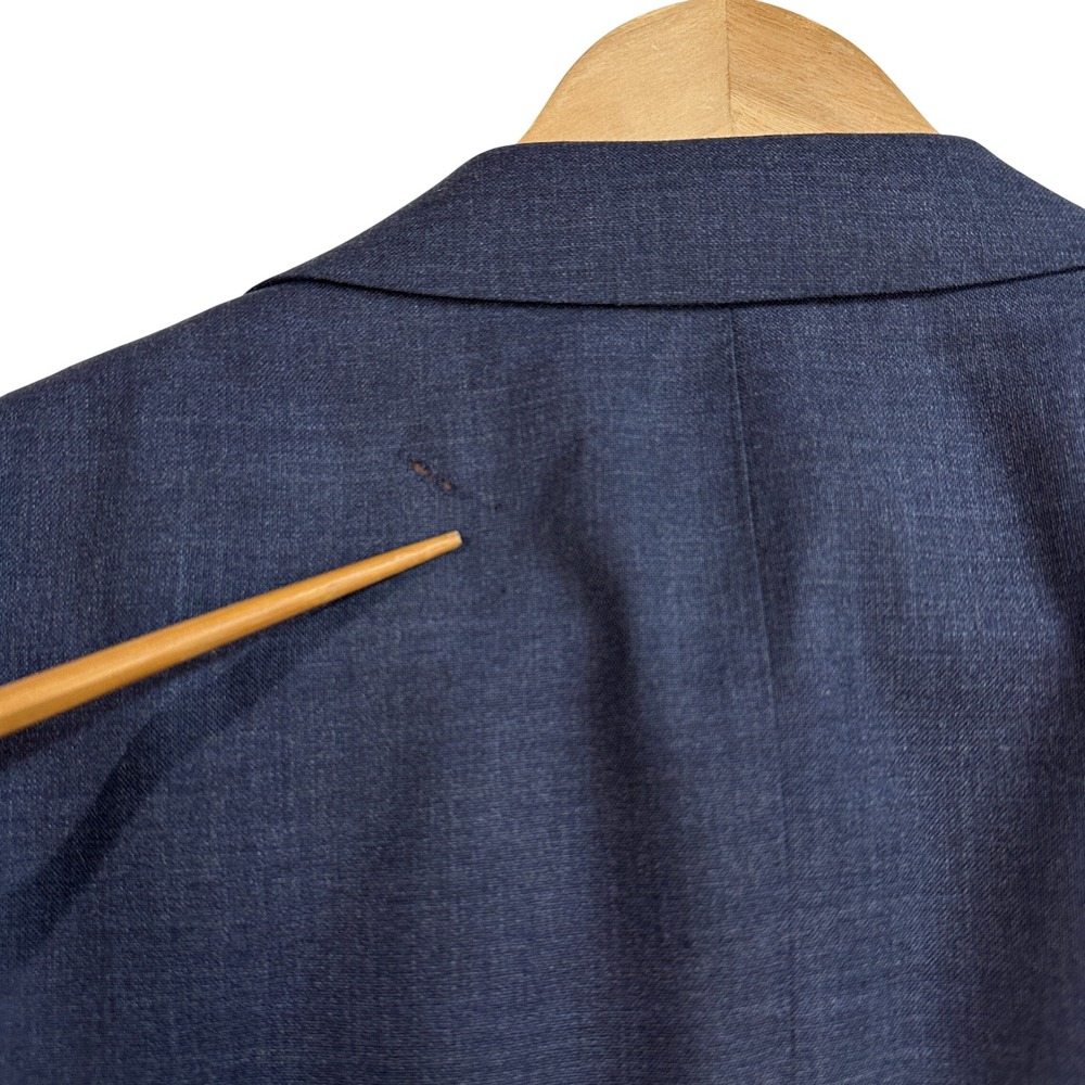 Suitsupply Havana Blue Wool Blazer Sport Coat Vitale Barberis Canonico 38R *READ - Picture 5 of 9